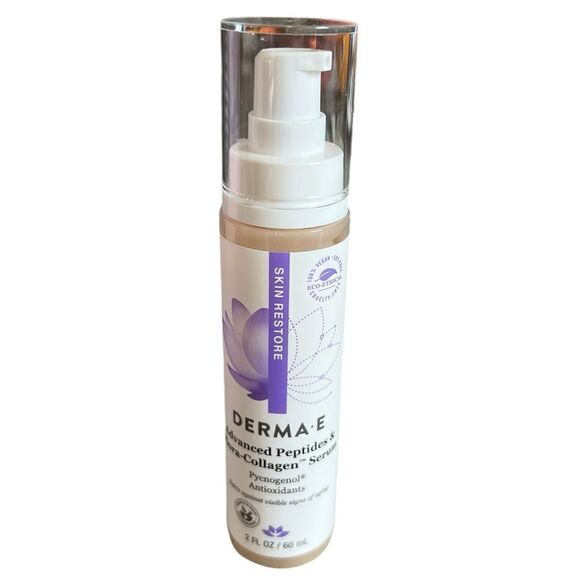 Derma E Advanced Peptides & Flora Collagen Serum 2 oz., New - Picture 2 of 2